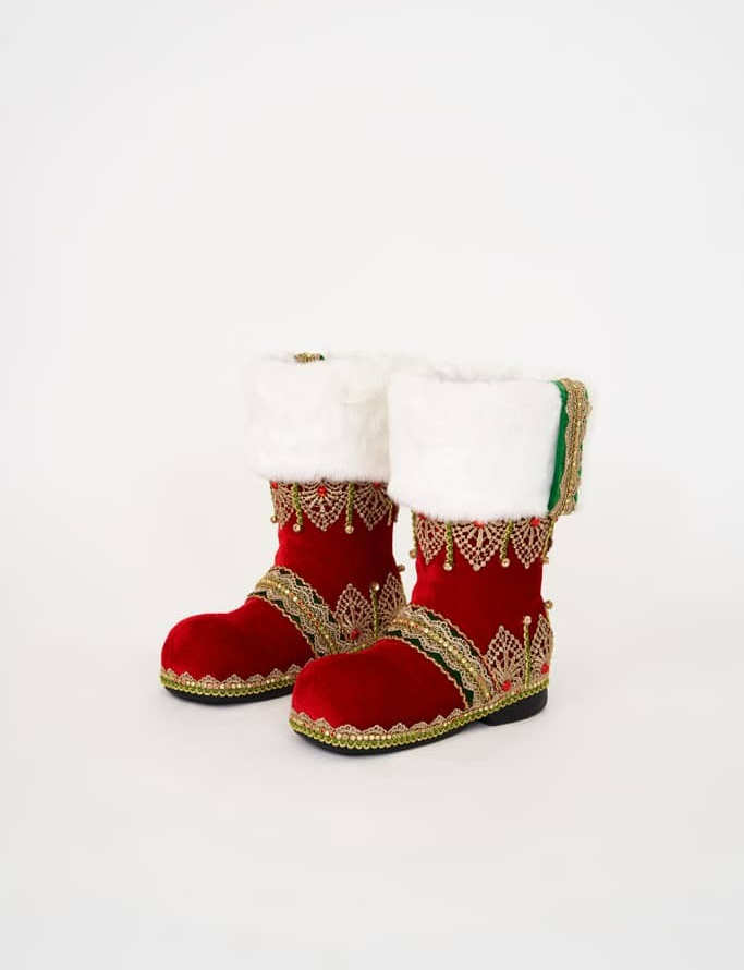 KATHERINE'S COLLECTION SANTAS BOOT DECOR