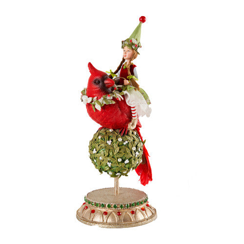 KATHERINE COLLECTION CLARA GNOME AND CARDINAL
