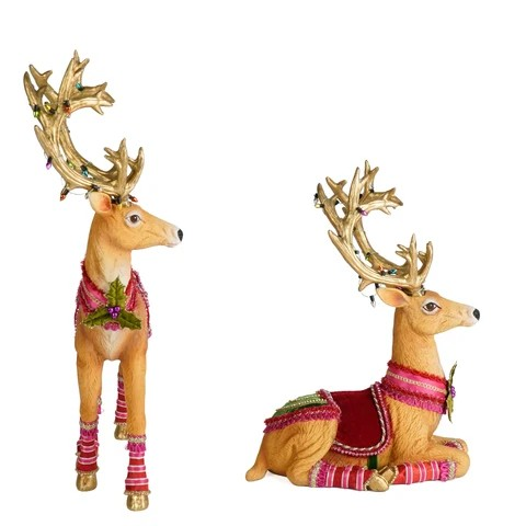 KATHERINE COLLECTION SET OF TWO REINDEERS