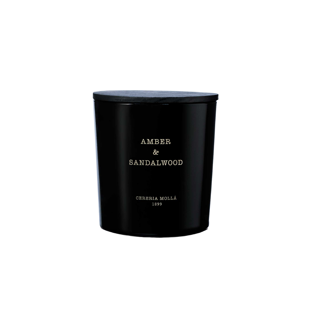 CERERIA mOLLA AMBER AND SANDALWOOD 600G CANDLE