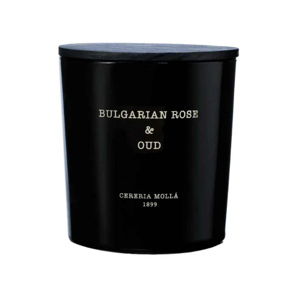 CERERIA MOLLA BULGARIAN ROSE & OUD 600G 3 WICK CANDLE 