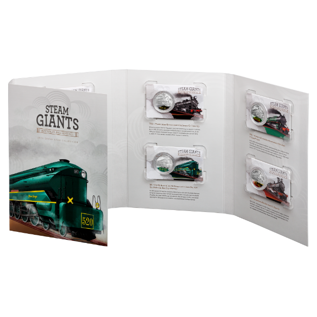 STEAM GIANTS AUSTRALIAN RAIL HERITAGE COIN SET