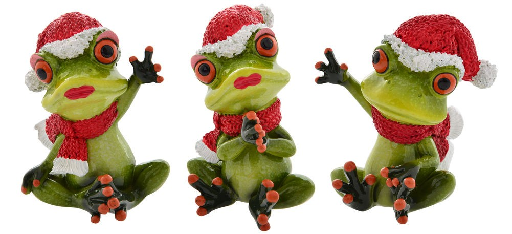 CHRISTMAS FUNNY FROGS 