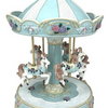 MUSICAL BLUE CAROUSEL LARGE