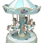 MUSICAL BLUE CAROUSEL LARGE