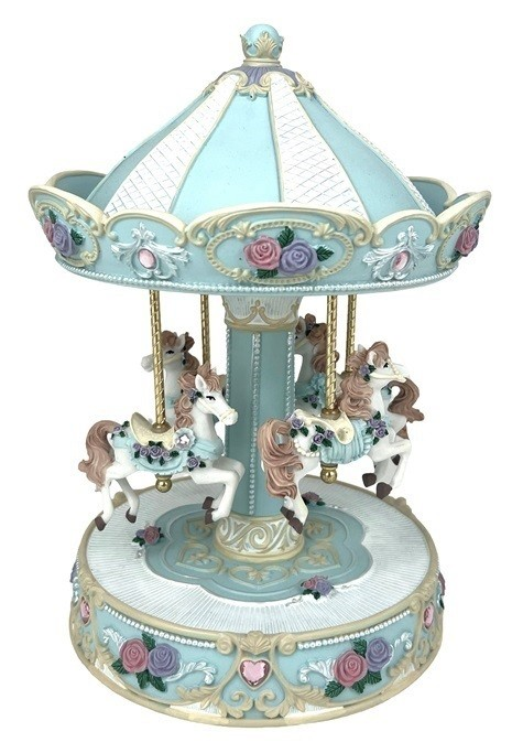 MUSICAL BLUE CAROUSEL LARGE