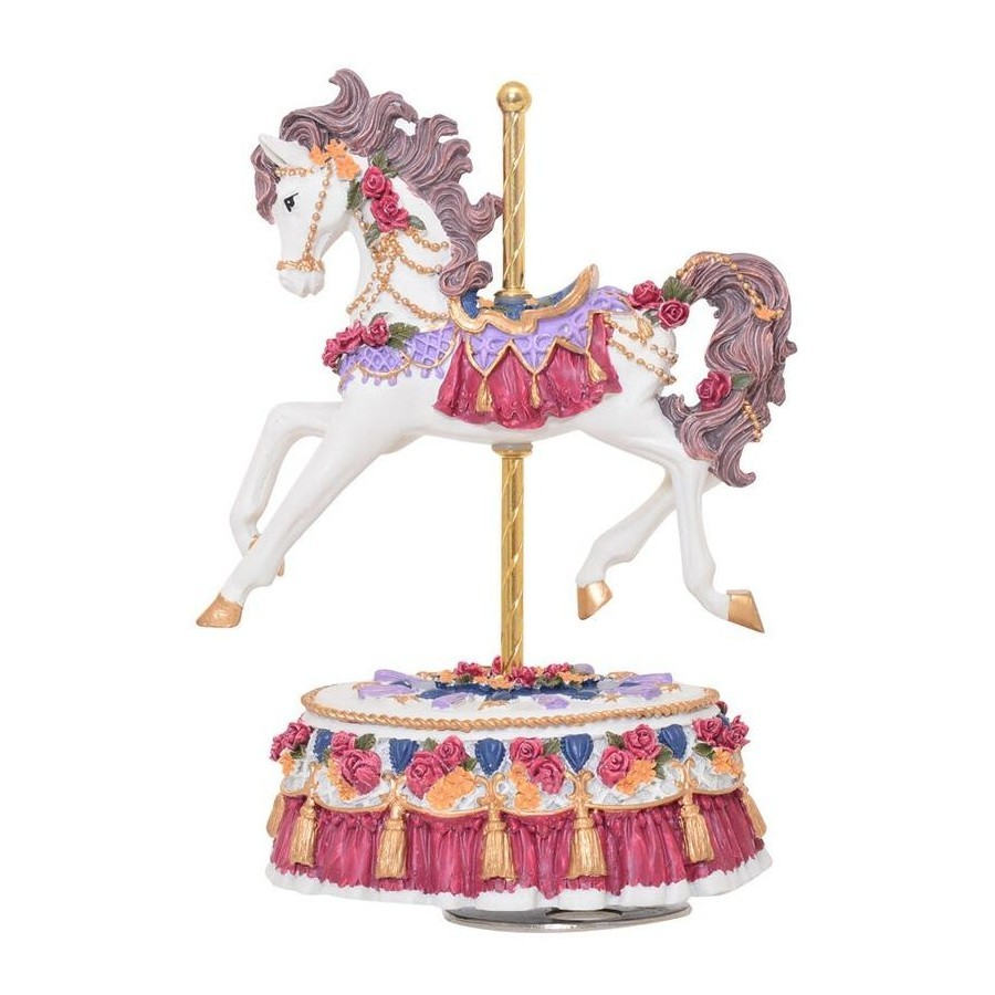 MUSICAL CHRISTMAS CAROSEL HORSE