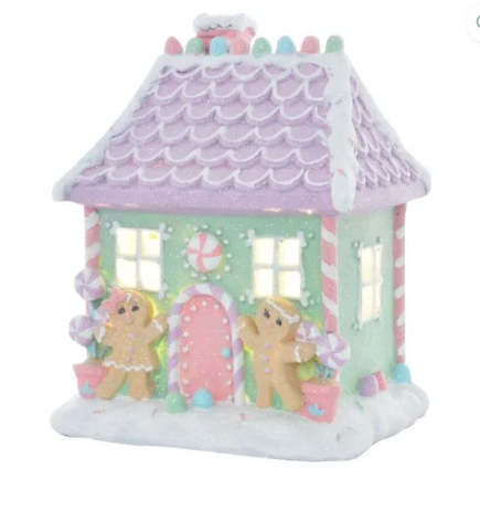 FAIRY FLOSS LED GINGERBREAD HOUSE LIGHT UP