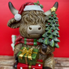 CHRISTMAS HIGHLAND COW LARGE 