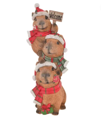 CHRISTMAS CAPYBARA TOWER