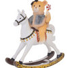 TEDDY ROCKING HORSE MEDIUM CHRISTMAS