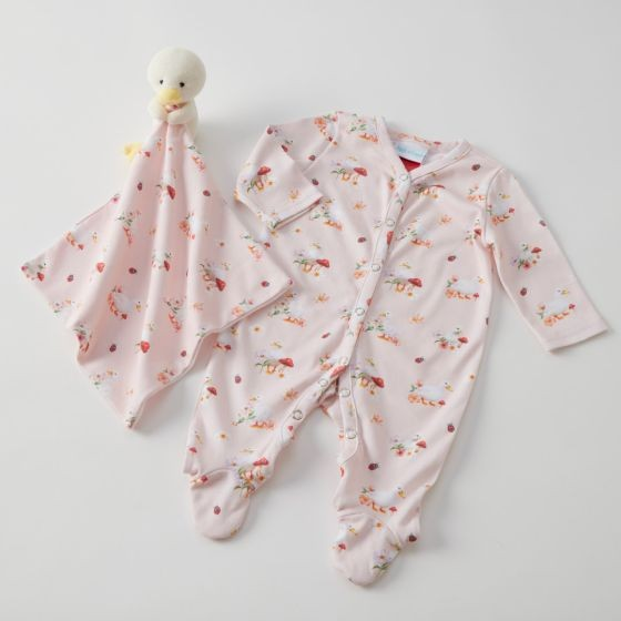 JIGGLE & GIGGLE WADDLING AROUND ROMPER AND COMFORTER SET 