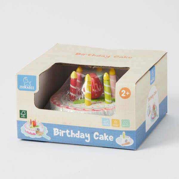 ZOOKABEE WOODEN BIRTHDAY CAKE