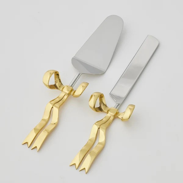 BOWTIFUL SET 2 CAKE SERVERS