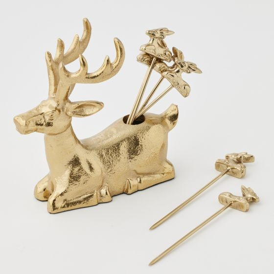 DEER COCKTAIL PICKS SET OF SIX