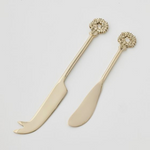 HOLIDAY GARLAND SET OF TWO CHEESE KNIVES