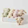 JIGGLE GIGGLE ASSORTED FLORAL BUNNY KEYCHAIN