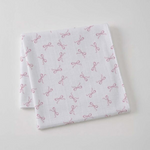JIGGLE AND GIGGLE PINK BOW MUSLIN WRAP 