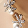 CHRISTMAS PEARL STUD SILVER EARRINGS