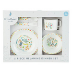 PETER RABBIT 5 PIECE MELAMINE DINNER SET