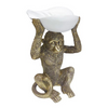 GOLD MONKEY WITH SHELL ON HEAD