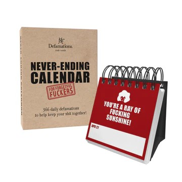 TWIGSEED DEFAMATIONS NEVER ENDING CALENDAR KRAFT