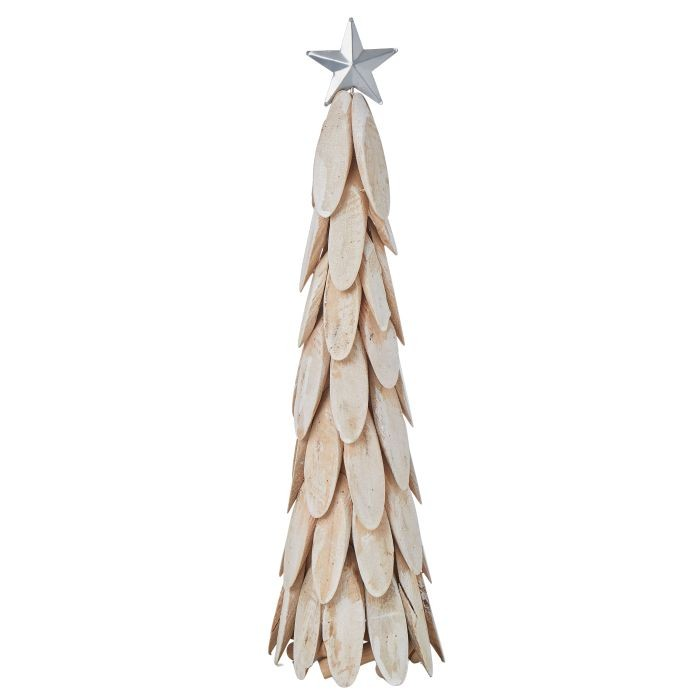 LARGE WOODEN TREE WITH STAR
