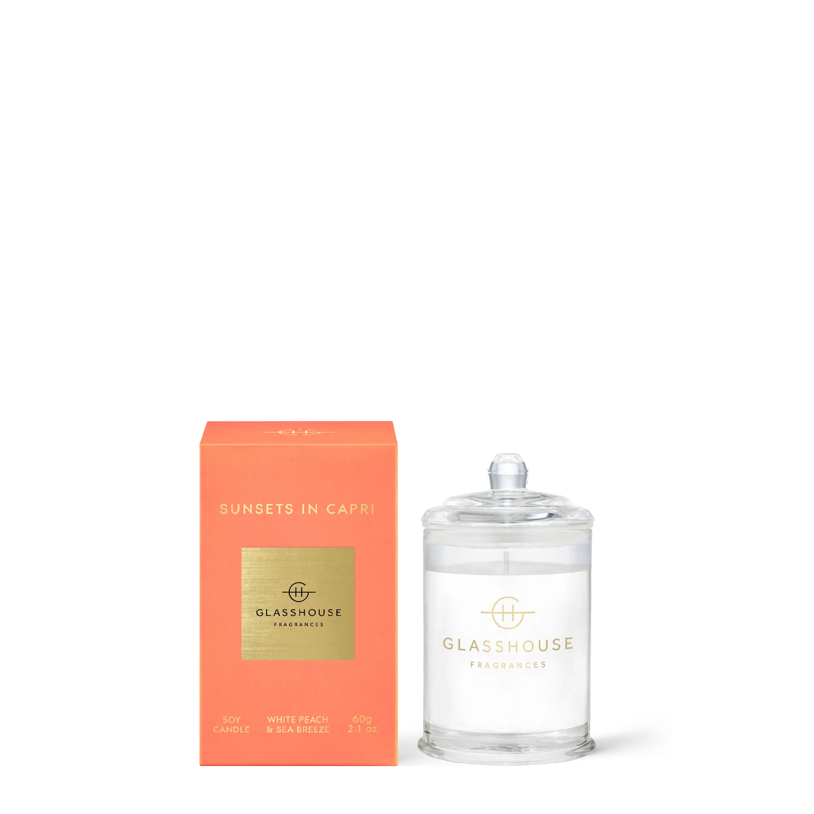 GLASSHOUSE WHITE PEACH CANDLE
