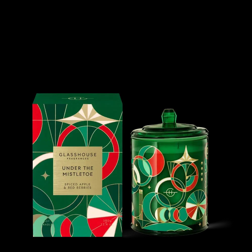 GLASSHOUSE SPICED APPLE CANDLE