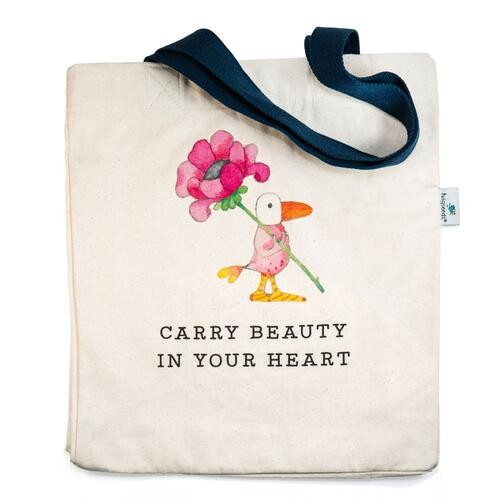 TWIGSEEDS CARRY BEAUTY IN YOUR HEART TOTE BAG