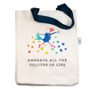 TWIGSEEDS EMBRACE ALL THE COLOURS OF LIFE TOTE BAG