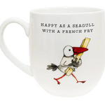 TWIGSEED FINE BONE CHINA CUP HAPPY AS A SEAGULL WITH A FRENCH FRY 