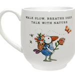 TWIGSEED FINE BONE CHINA WALK SLOW BREATHE DEEP TALK WITH NATURE CUP