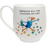 TWIGSEED FINE BONE CHINA CUP EMBRACE ALL THE COLOURS OF LIFE 