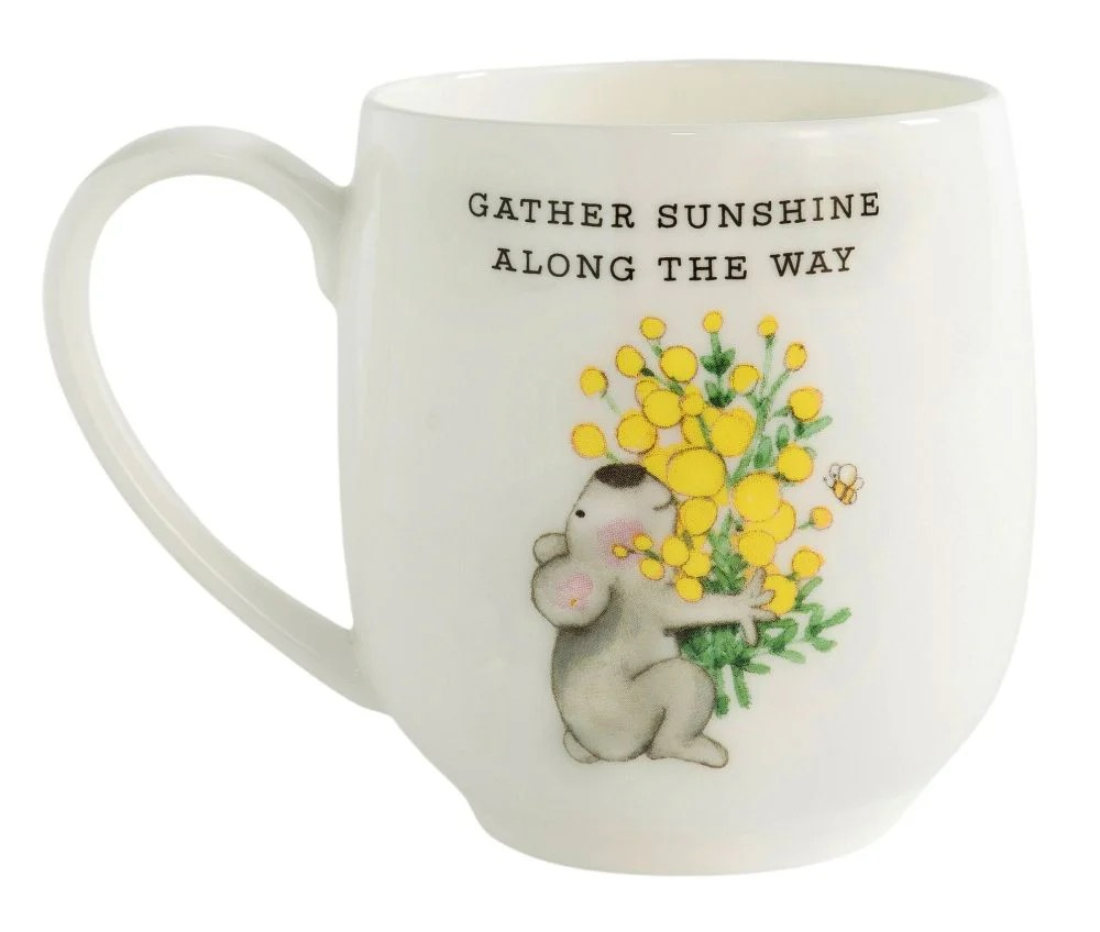 TWIGSEED GATHER SUNSHINE ALONG THE WAY FINE BONE CHINA CUP