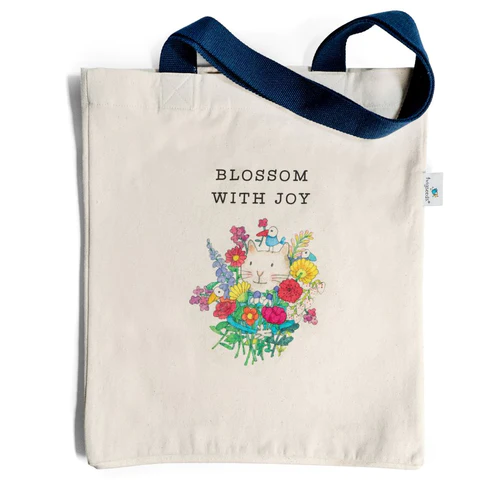 TWIGSEEDS BLOSSOM WITH JOY TOTE BAG 
