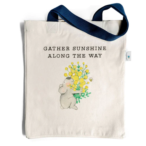 TWIGSEEDS GATHER SUNSHINE ALONG THE WAY TOTE BAG