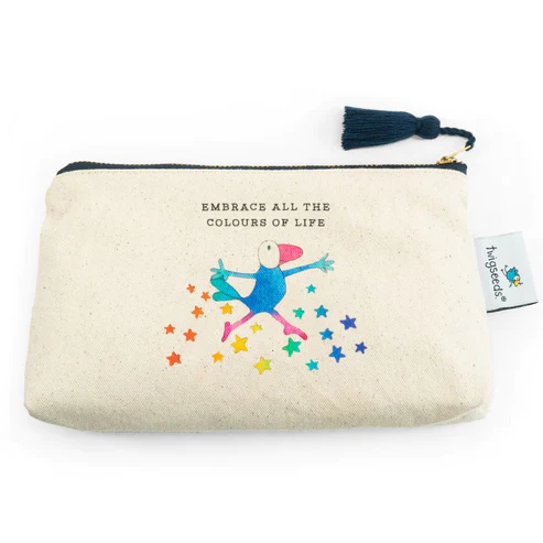 TWIGSEEDS EMBRACE ALL THE COLOURS OF LIFE POUCH 