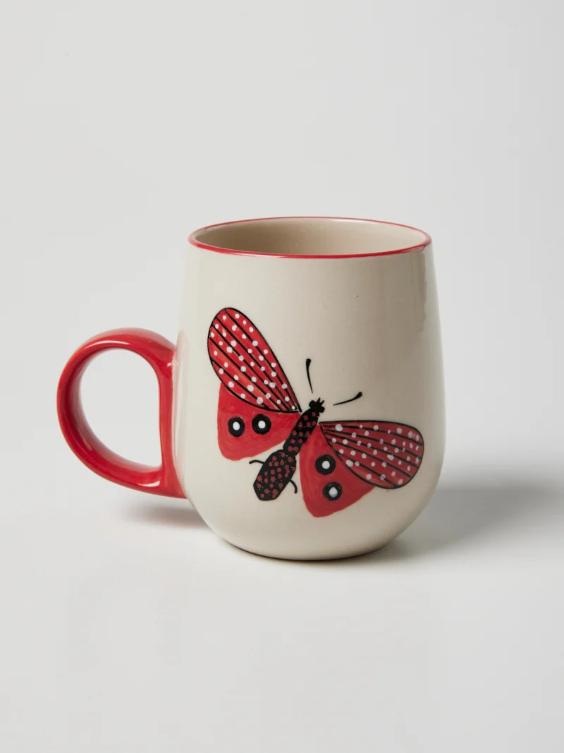 JONES & CO ROSE MOTH PARTY MUG 