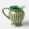 JONES AND CO GREEN STRIPE JUG
