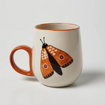 JONES AND CO PARTY MOTH ORANGE MUG