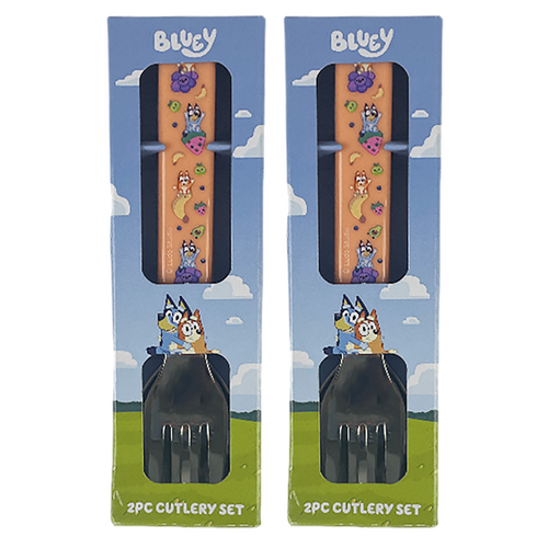BLUEY TWO PIECE CUTLERY SET