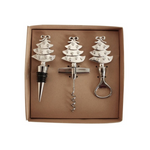 XMAS TREE WINE/BOTTLE SET