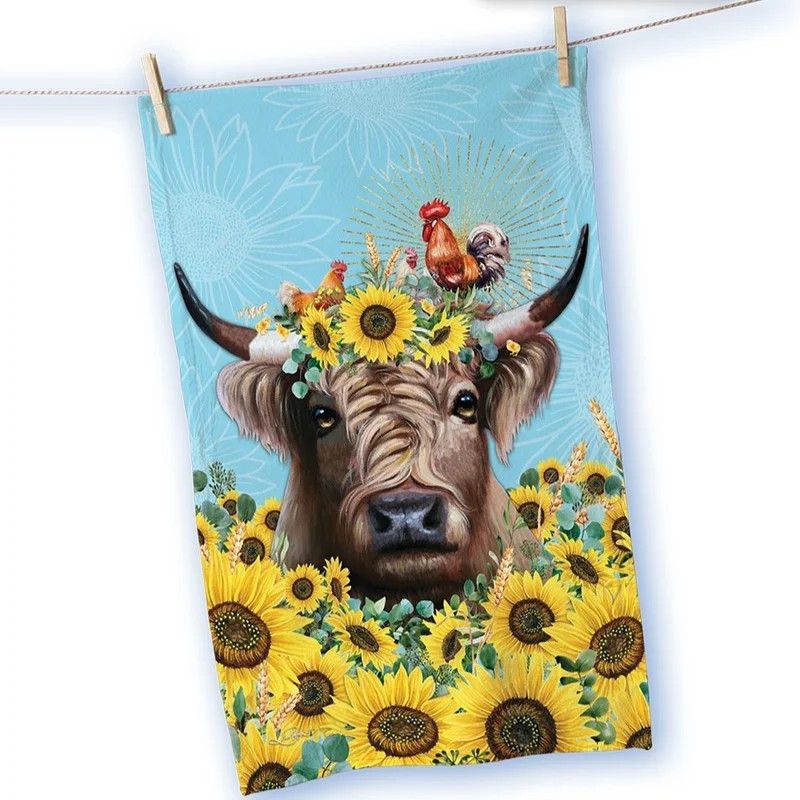 HIGHLAND COW TEA TOWEL