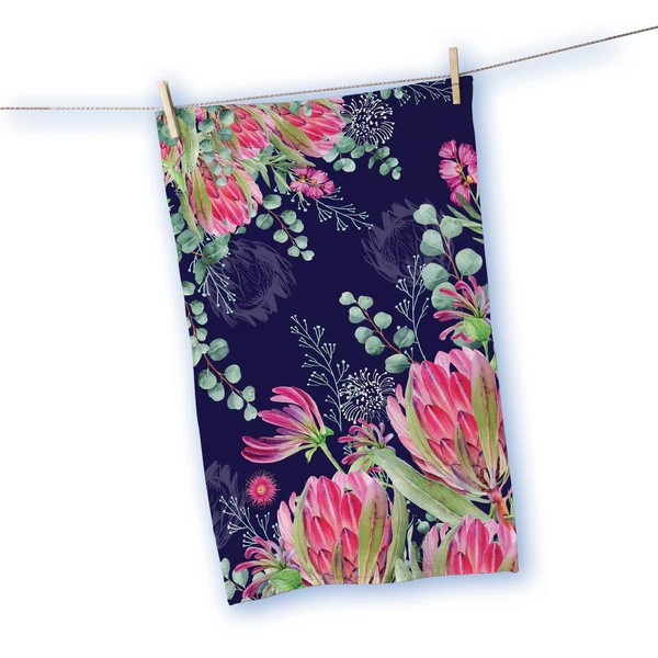 COTTON TEA TOWEL BLUSH BEAUTY