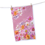 COTTON TEA TOWEL WISTFUL WILDFLOWERS