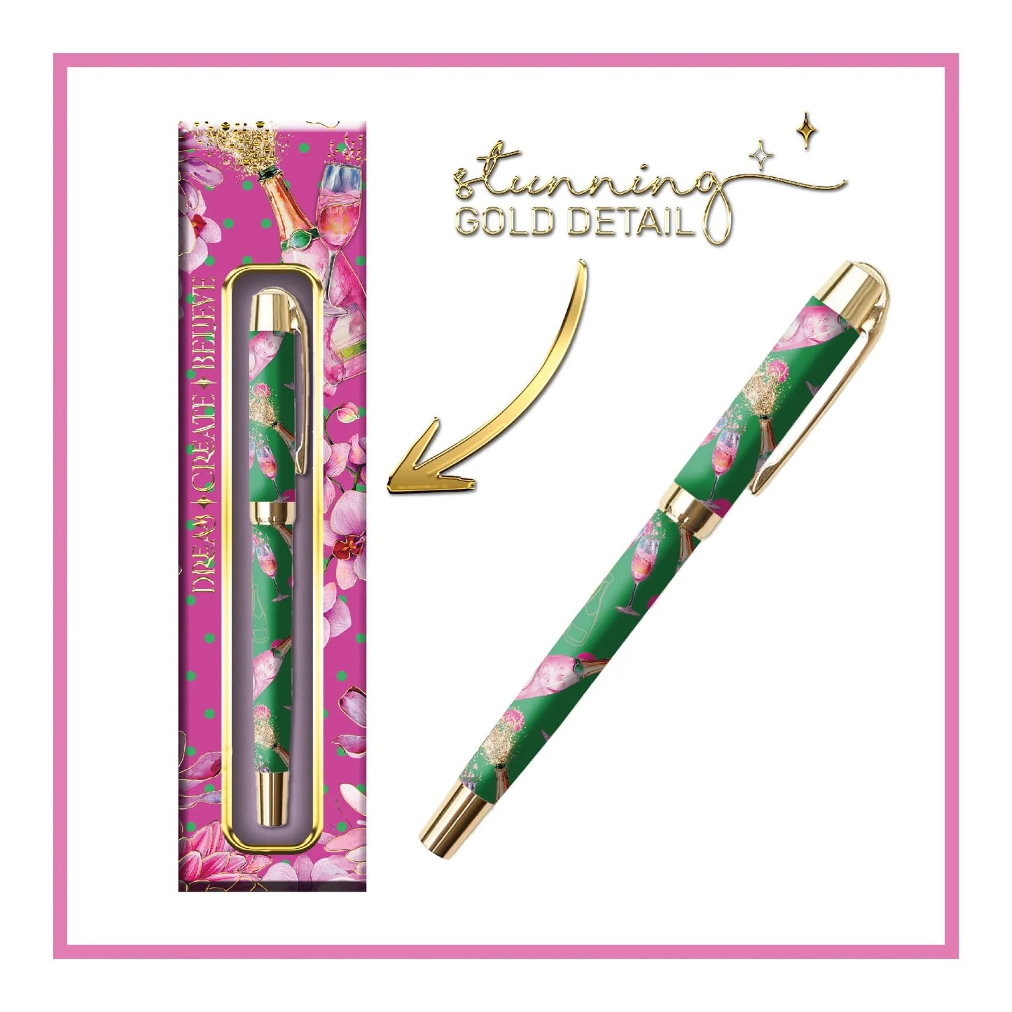 BOXED PEN CHAMPAGNE POPPERS