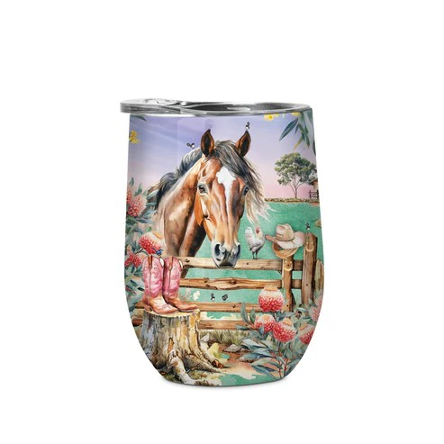 DOUBLE WALLED STAINLESS STEEL BEVVY COUNTRY DUSK