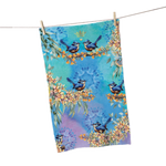 COTTON TEA TOWEL ROYAL WRENS