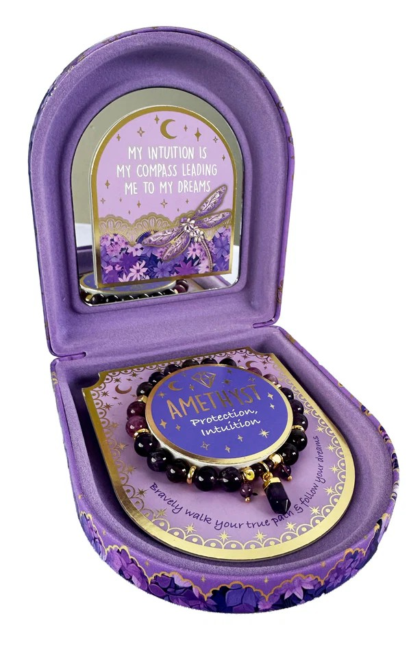 CRYSTAL POINT BRACELET AMETHYST